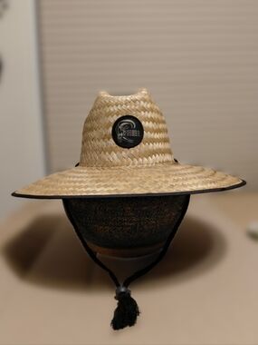 O'Neill Sonoma Lifeguard Hat W/Tie Adult Like New 22"x18"x17"